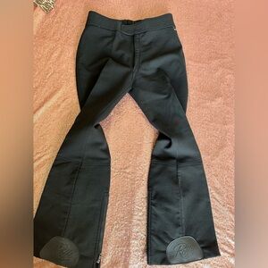 Vintage USA Made Roffe Glacier Pants Womens M Ski Snow Black Nylon Wool Flare